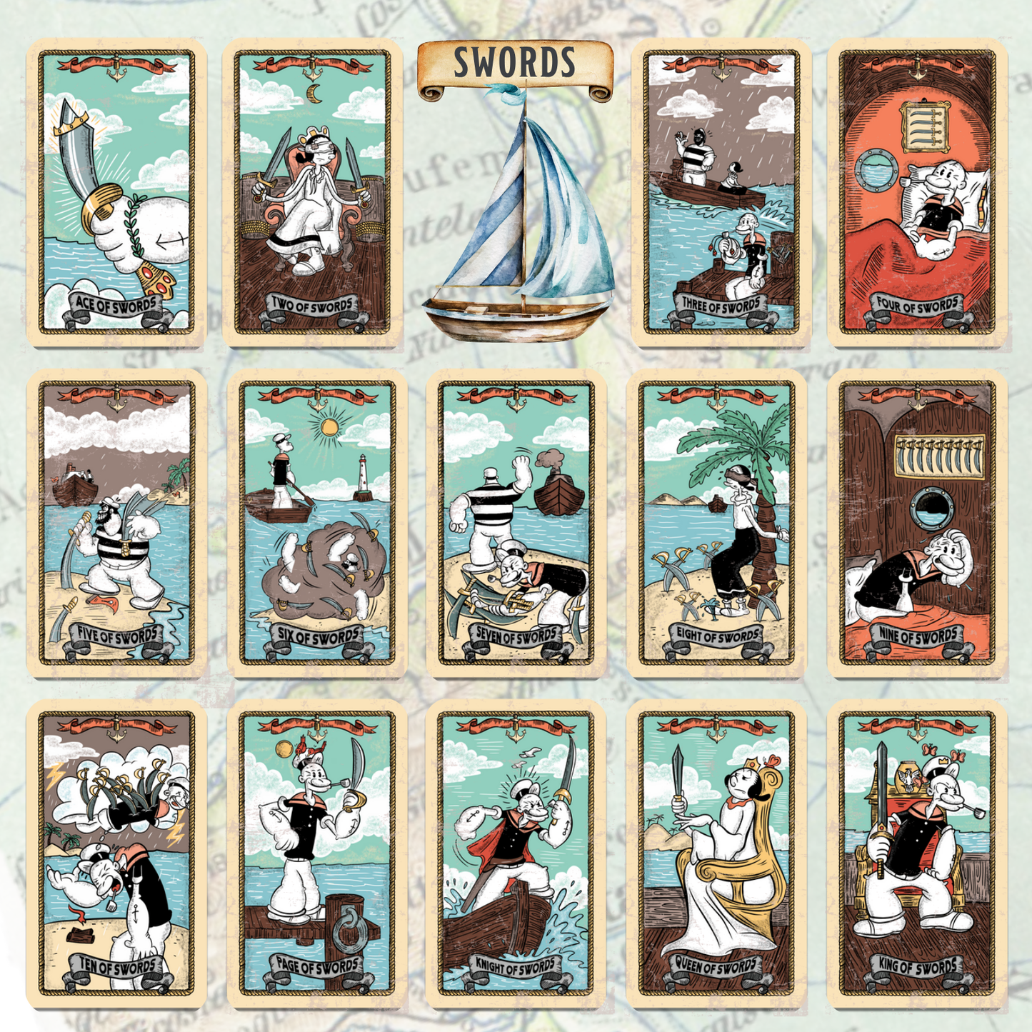 Sailor's Arcana Tarot Deck - Mini
