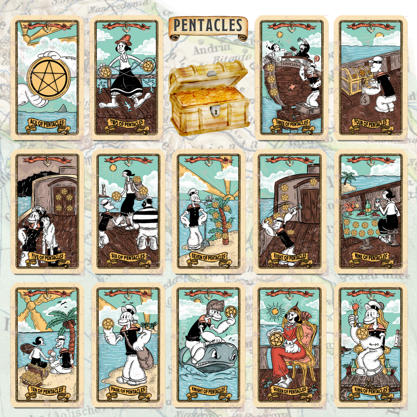 Sailor's Arcana Tarot Deck - Mini