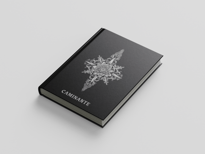 Caminante Tarot Deck with Hardback Guide Book | Silver Foil | Blackcore Cardstock | Black Matte Edges